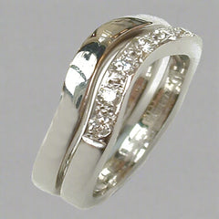 Double Half Moon Curve Rings - Doyle Design Dublin